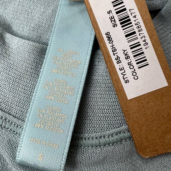 SKIMS Summer Mesh T-Shirt Bodysuit Sky Womens Small - Picture 10 of 13